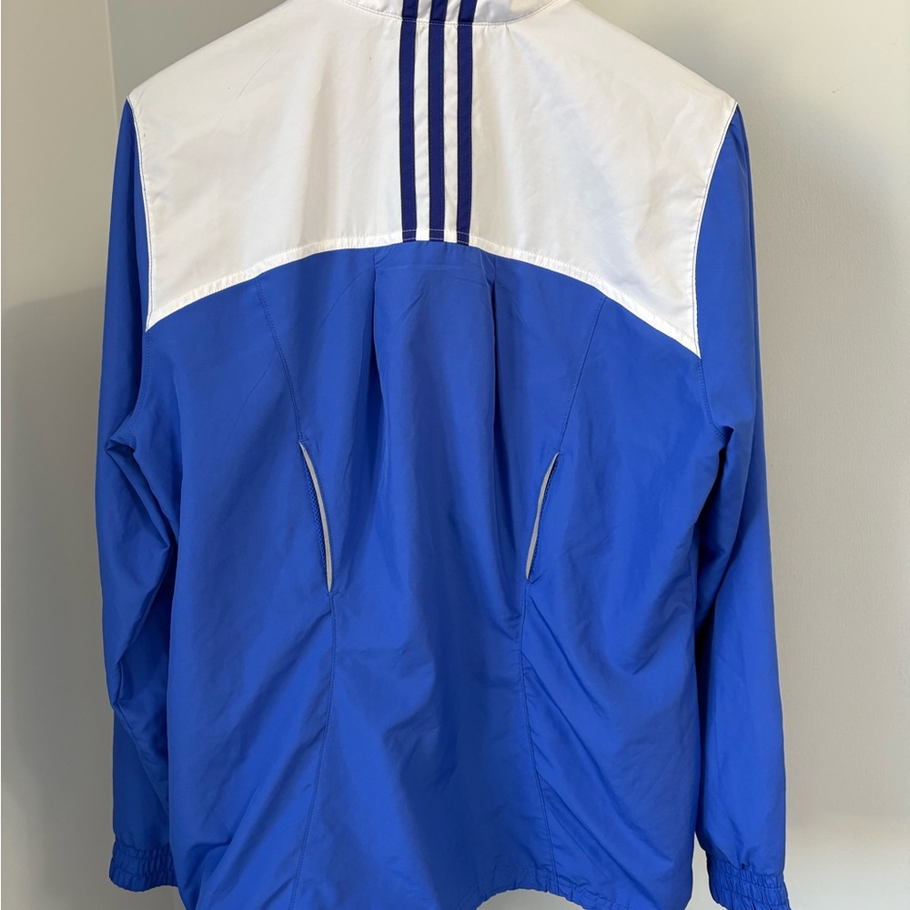 Adidas Essentials 2012 Colorblock Track Jacket Blue White Red Size M - Picture 3 of 11